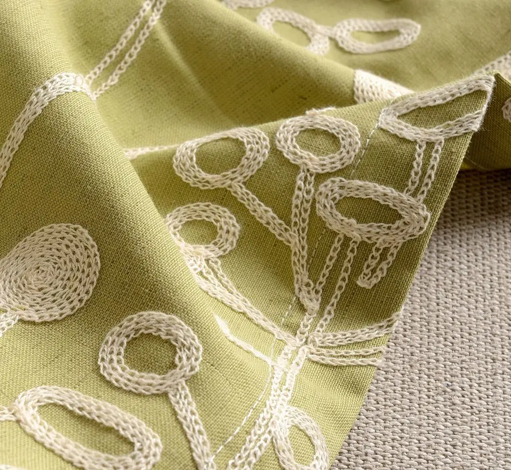 Хлопчатобумажная занавеска с вышивкой занавески на окна стерео французский