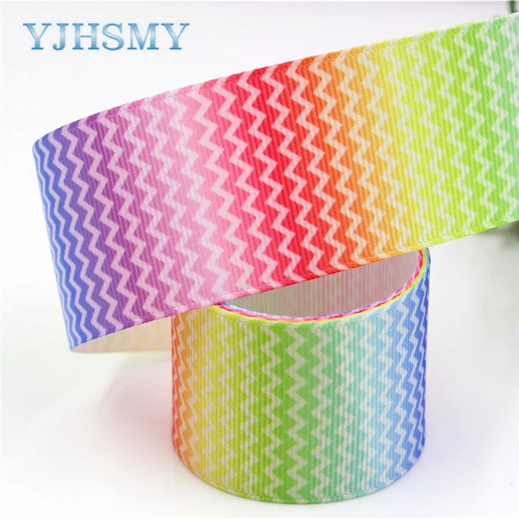 C-171227-417 YJHSMY C-171227-408, 10 ярдов, 38 мм мультфильм печатных корсажные ленты, DIY ручной работы аксессуары для волос материал свадебный подарок обёрточная бумага - Цвет: C-171227-417
