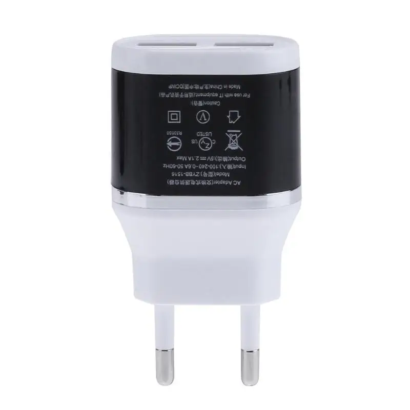 Для Смартфона MP3 мини портативный двойной USB порт зарядное устройство розетка DC 5 В 2.1A 220 В путешествия USB концентратор розетка зарядное устройство ЕС разъем