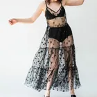 Купальники для женщин Открытое платье без рукавов пикантные модные летние блестящие звезды Спагетти ремень Сетчатое платье-бикини пляжная одежда праздник Прозрачное нижнее белье несмотря на то, что