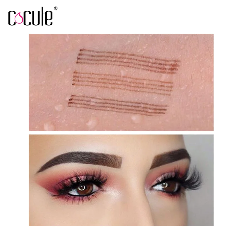 Карандаш для бровей Microblading 4 наконечника жидкая тату ручка 5 цветов краска макияж