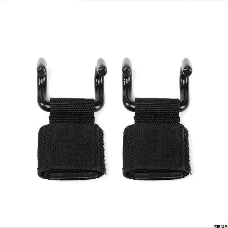 2 шт. Мощность двойной Крючки Тяжёлая атлетика Бодибилдинг запястья Бретели для