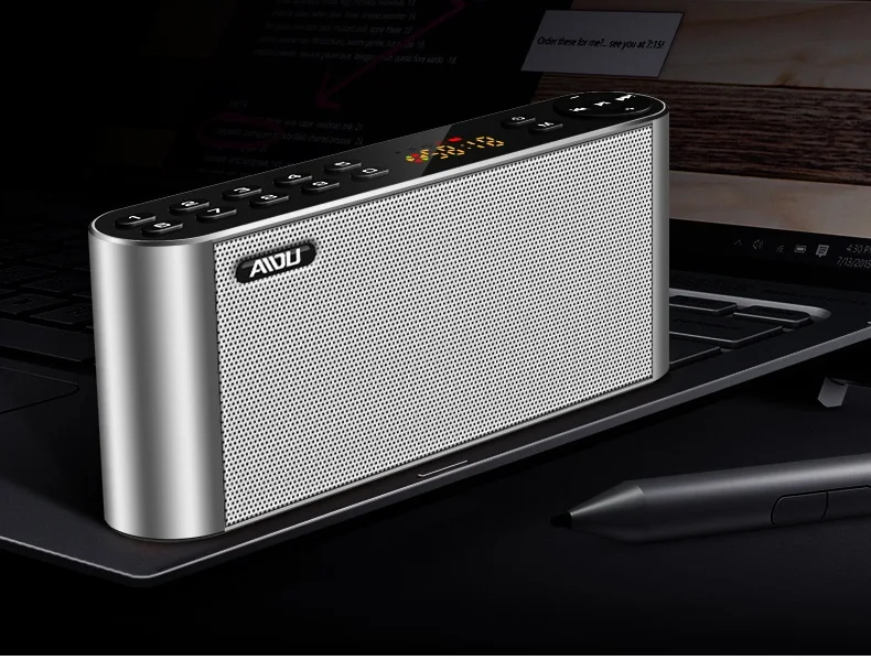 BLE колонка Портативная с fm-радио CD качество звука две декодирующие системы AUX