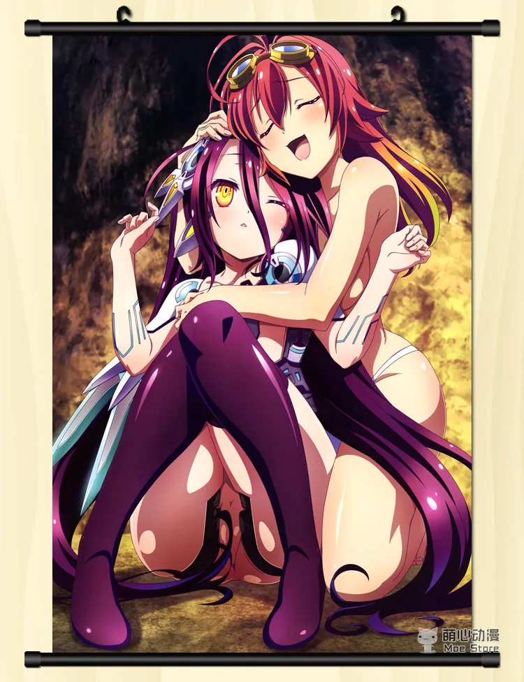Японские декоративные картины аниме NO GAME LIFE Jibril & Sora Hatsuse Izuna домашний декор