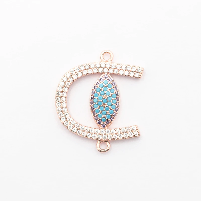 Микро проложить CZ Циркон Кристалл бренд подковы печать ювелирных изделий Сделай