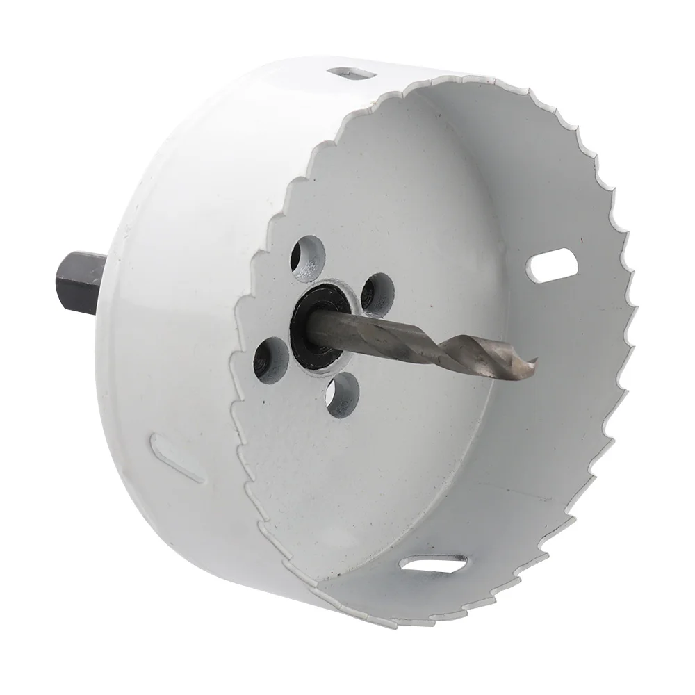 

1PC 92mm Diameter Bi-Metal Holesaw with Arbor Drill Hole Saw Cutter Cutting Woodworking Tools