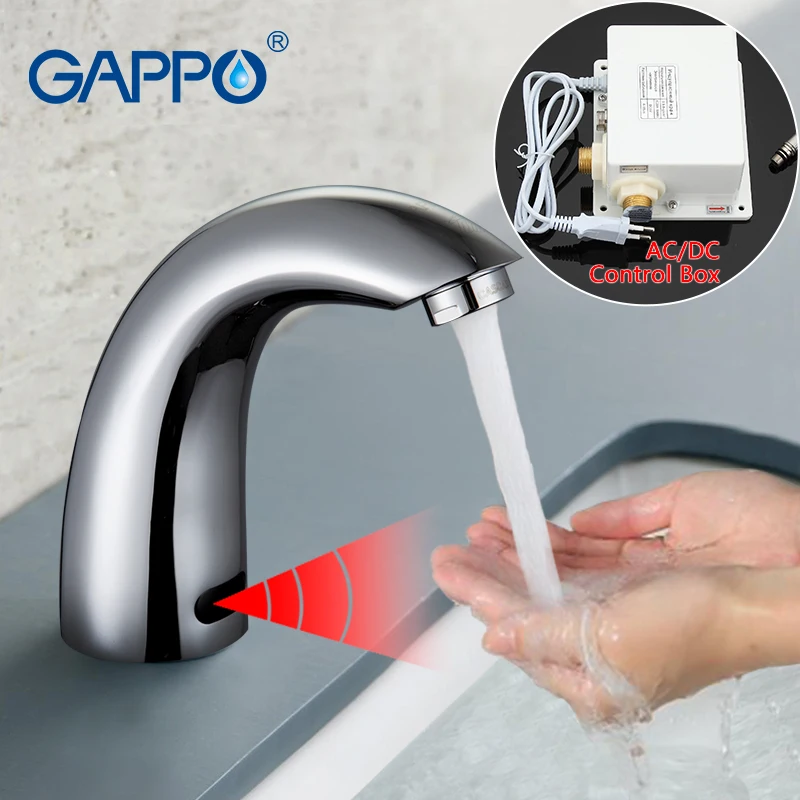 GAPPO, инфракрасный датчик, кран для раковины, смеситель для воды, смеситель для ванной комнаты, сенсорные краны, Бесконтактный кран для раковины GA517/18/19