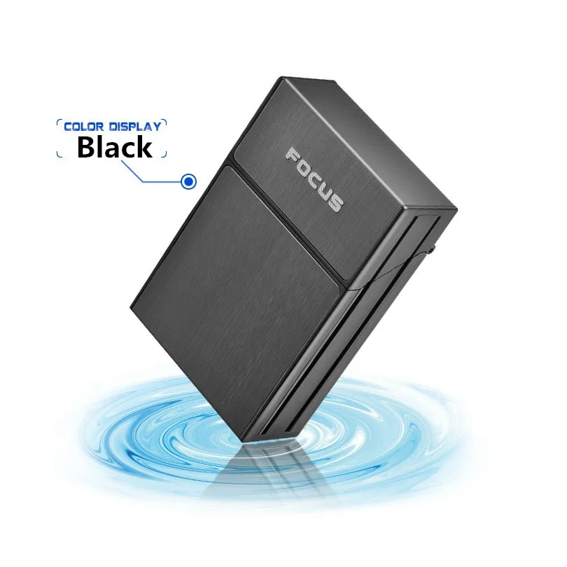 No Lighter Box Black Креативная сигаретная коробка со съемной USB вольфрамовой турбо зажигалкой 20 шт. чехол для сигарет необычная Новинка Plasma ARC Encendedor - Цвет: No Lighter Box Black