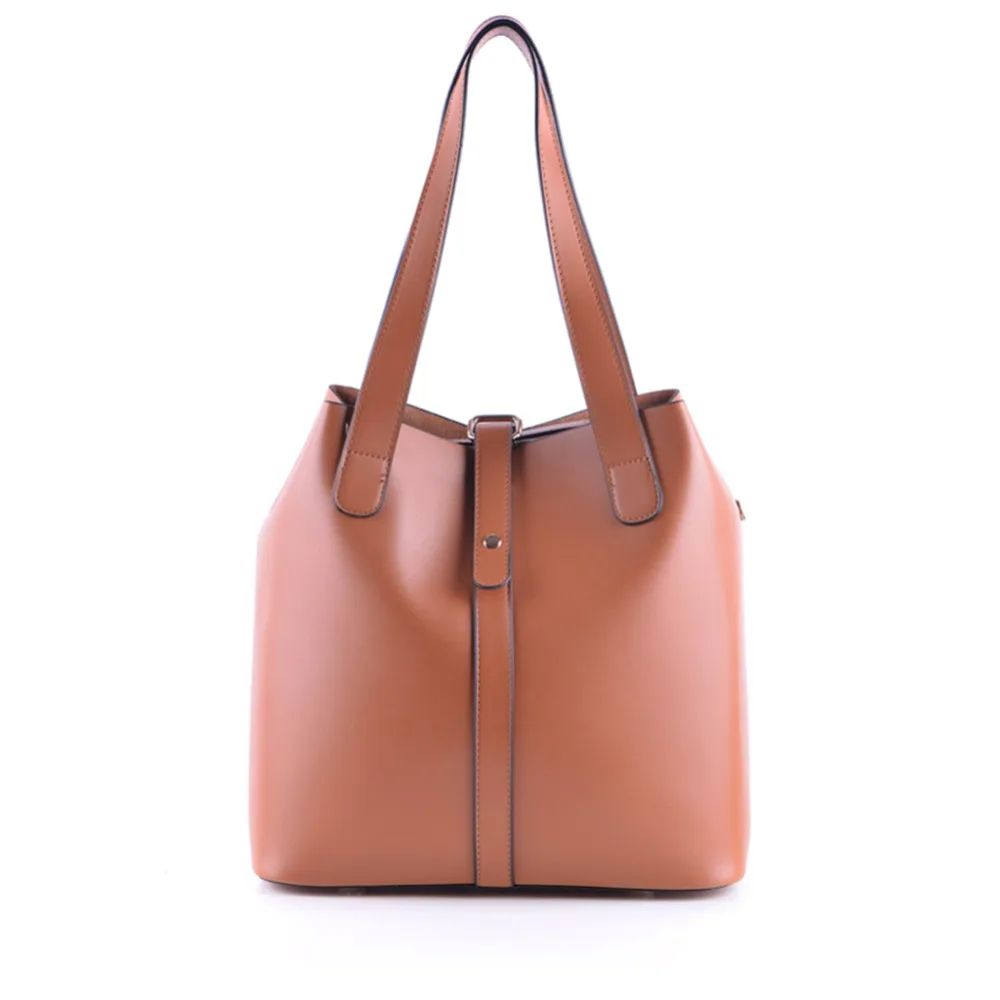 Винтажная очень большая сумка-ведро женская 3-полосная Повседневная