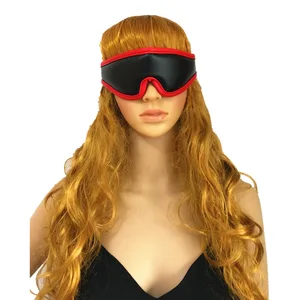 SM пикантные эротические из искусственной кожи мягкие маска Обложка Сна Blindfold маска для глаз Секс-игрушки для пары фетиш глаз маска для игр для взрослых вибратор