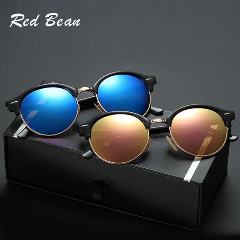 Мода Классический Люксовый бренд Круглые Очки Мужчин и женщин классический