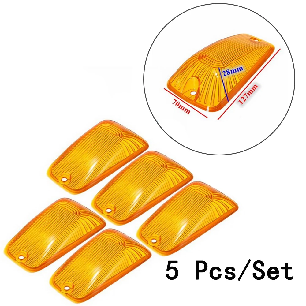 

Car White LED Piranha Cab Roof Running Marker Lights Smoked Lamp For Chevrolet/Kodiak/GMC/Topkick/ 5pcs/set 12V 6W Amber Cover