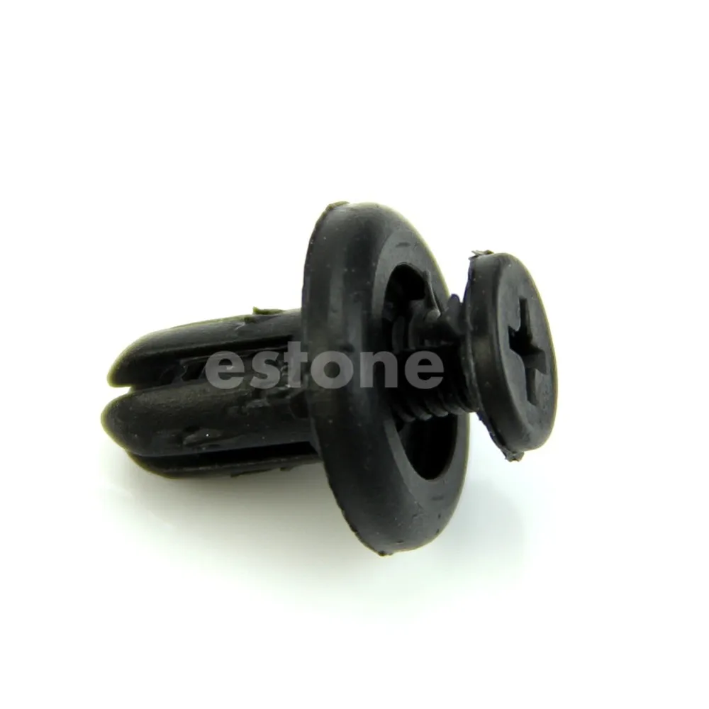 

QILEJVS 10Pcs Hole Plastic Push Screw Rivet Panel Fixings Clips 7mm for Car Auto