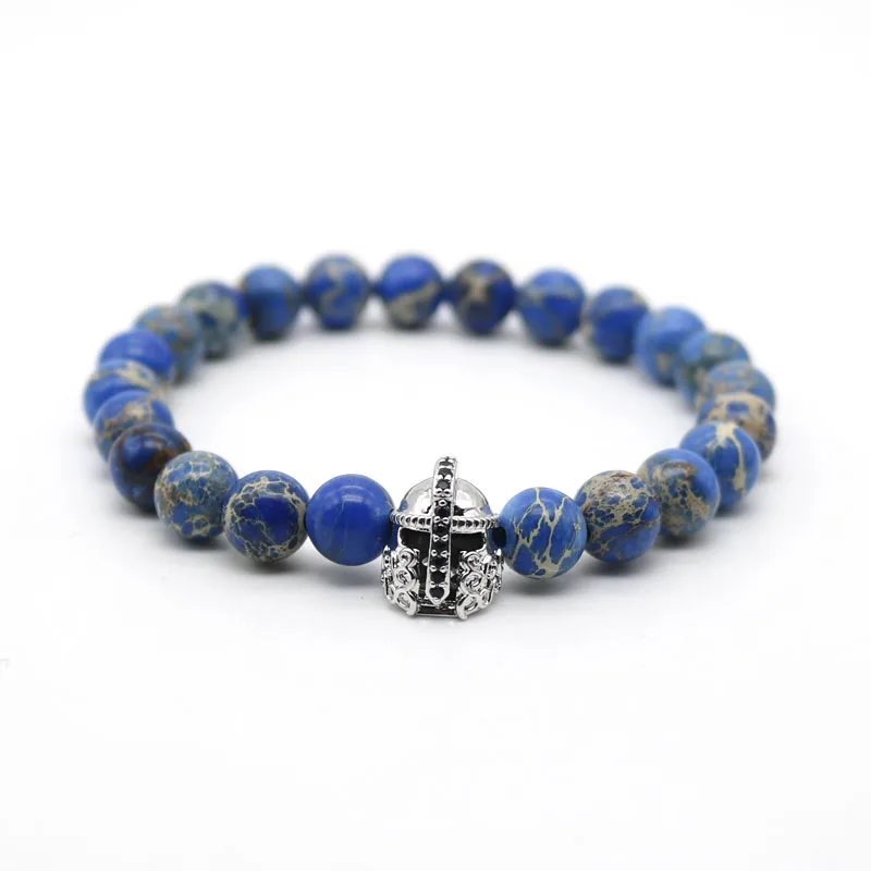 Браслет с бусинами в виде римского воина|bracelets for|helmet braceletstone bracelet |