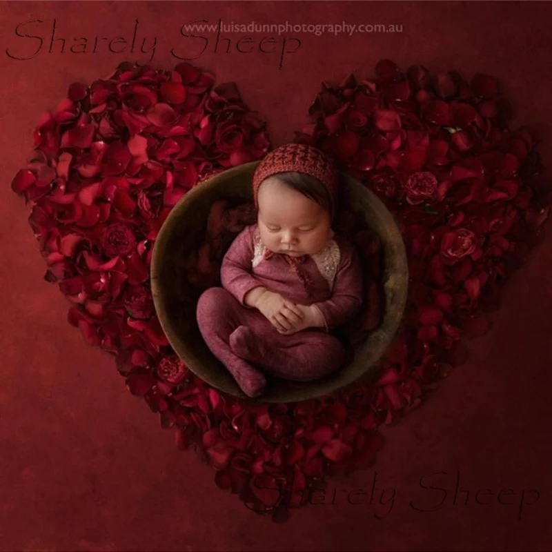 Newborn Baby Photography Props Simulation Rose Flower Photo Backdrop bebe fotografia Accessories Girl Shoot | Детская одежда и