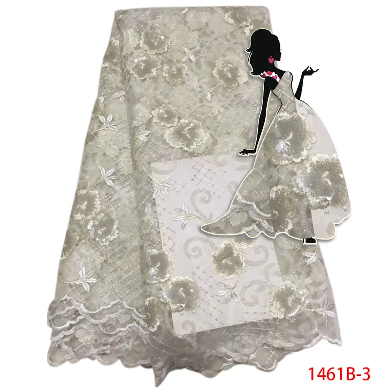 Новый Дизайн отделкой хорошее качество Африканский чистая кружевной ткани 2017