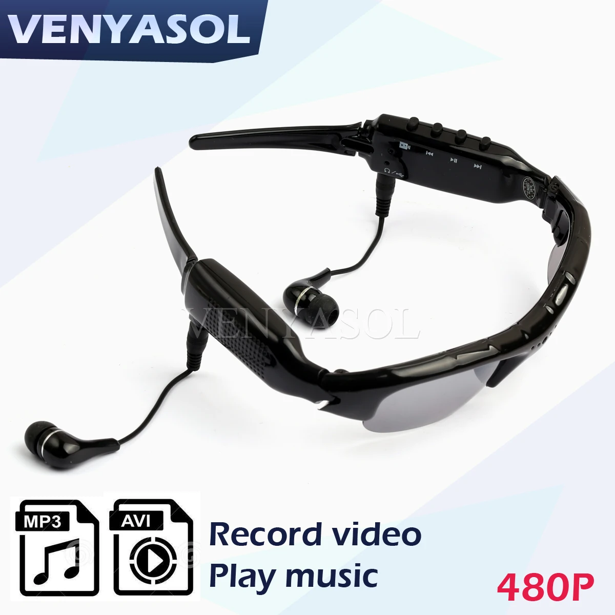 VENYASOL 480 P MP3 плеер Солнцезащитные очки Умные Камера DV DVR видеокамеры Cam Действие