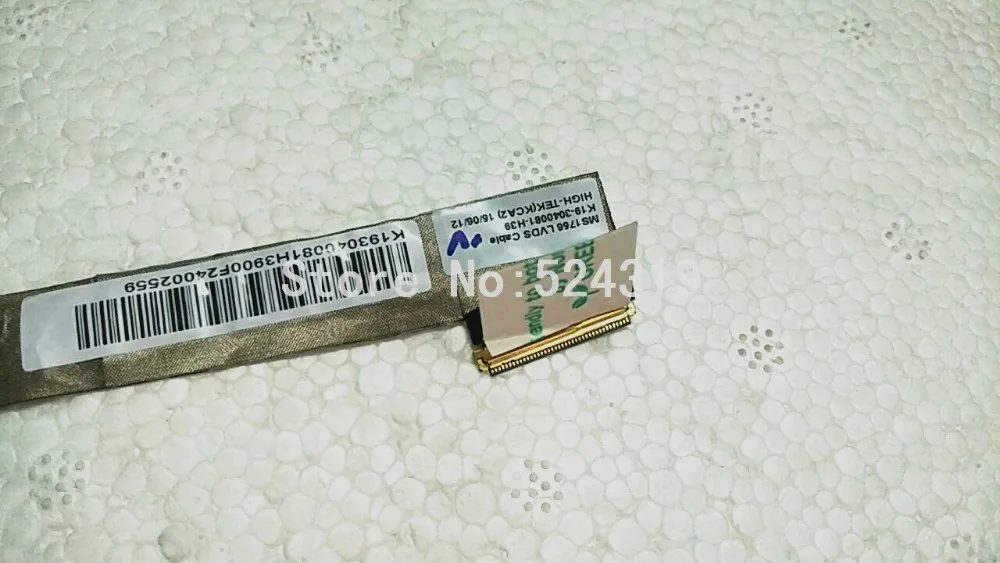 Новый ЖК-кабель для ноутбука MSI MS1756 GE70 CR70 GP70 ms-175a K19-3040081-H39 K19-3040026-H39 LVDS EDP кабель |