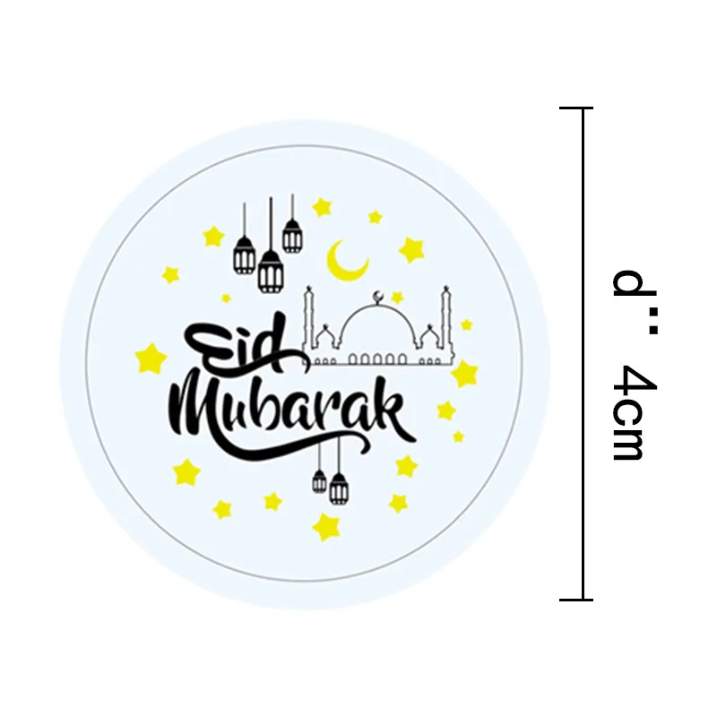 20 шт. стикеры Eid Mubarak подарочные Стикеры мусульманские Рамадан поддержка вечерние