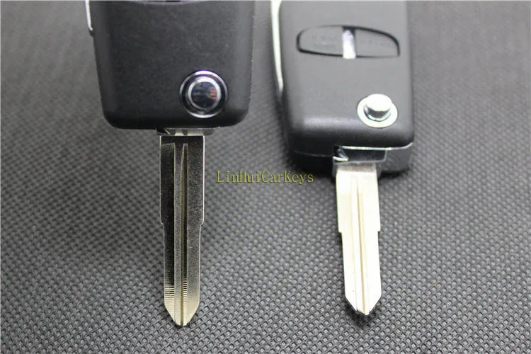 Pinecone для ключа чехол для MITSUBISHI ASX GRANDIS PAJERO SPORT OUTLANDER ключ 2 кнопки Uncut Blade 2 пустой корпус для дистанционного ключа чехол 1 шт