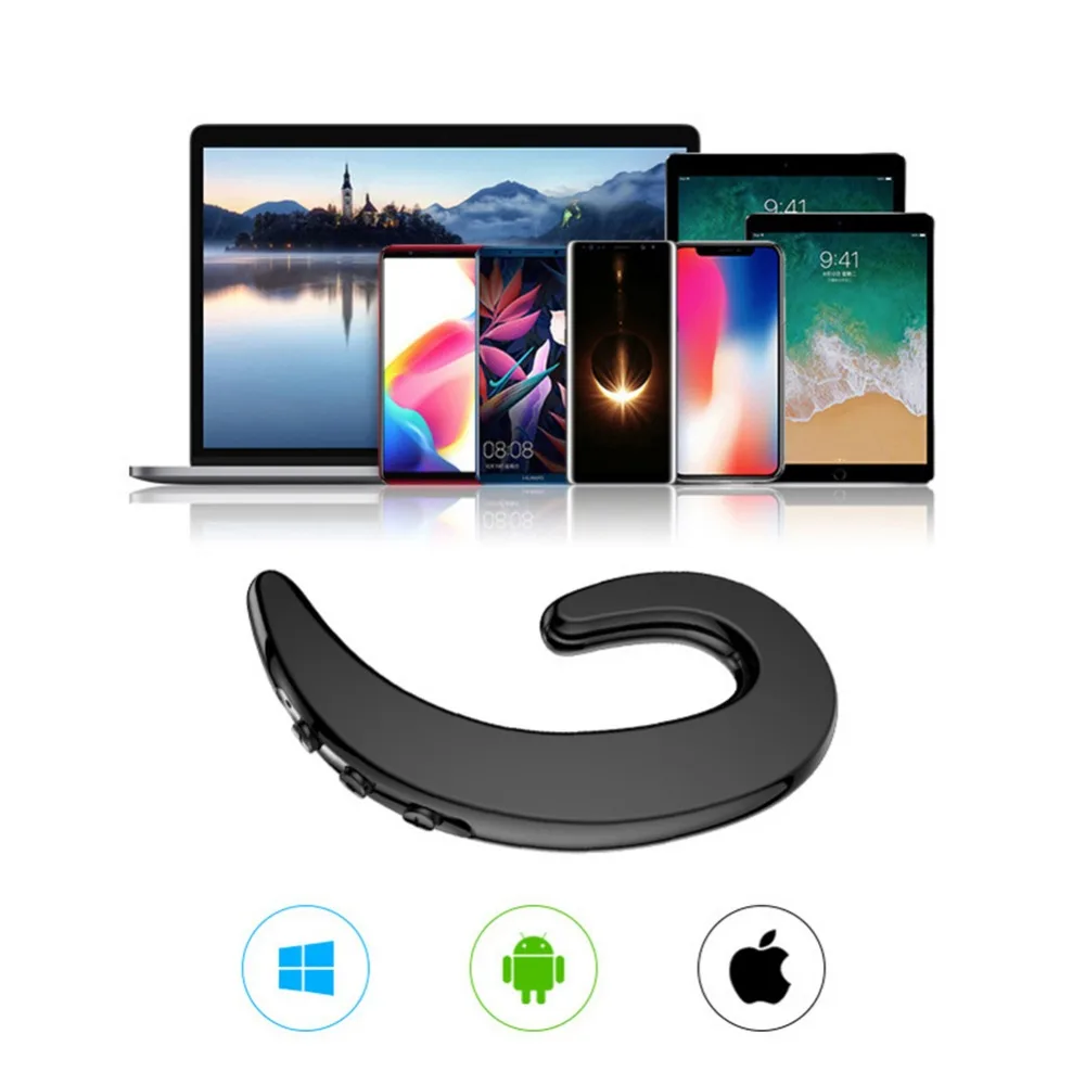 Новое поступление Ушные крючки Bluetooth гарнитуры костной проводимости Sport BT