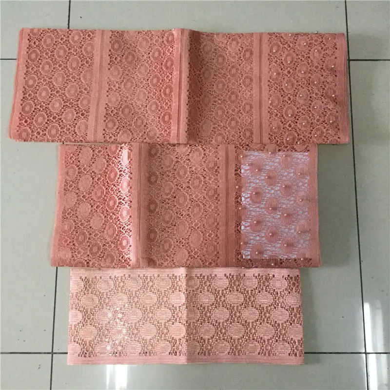 Нигерийский желтый головной убор aso oke с бусинами Африканский sheadtie gele женский для