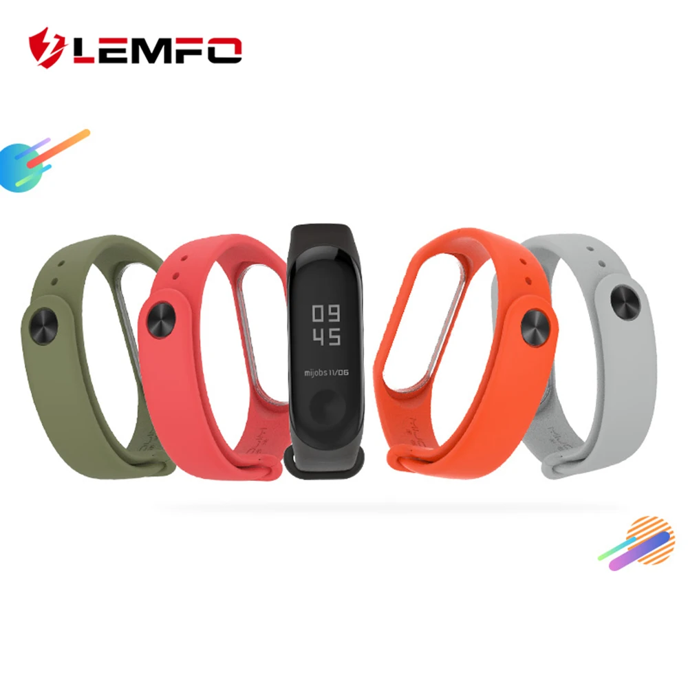 LEMFO Smart Band аксессуары для Xiaomi Mi 3 ремешка Высокое качество силиконовый браслет