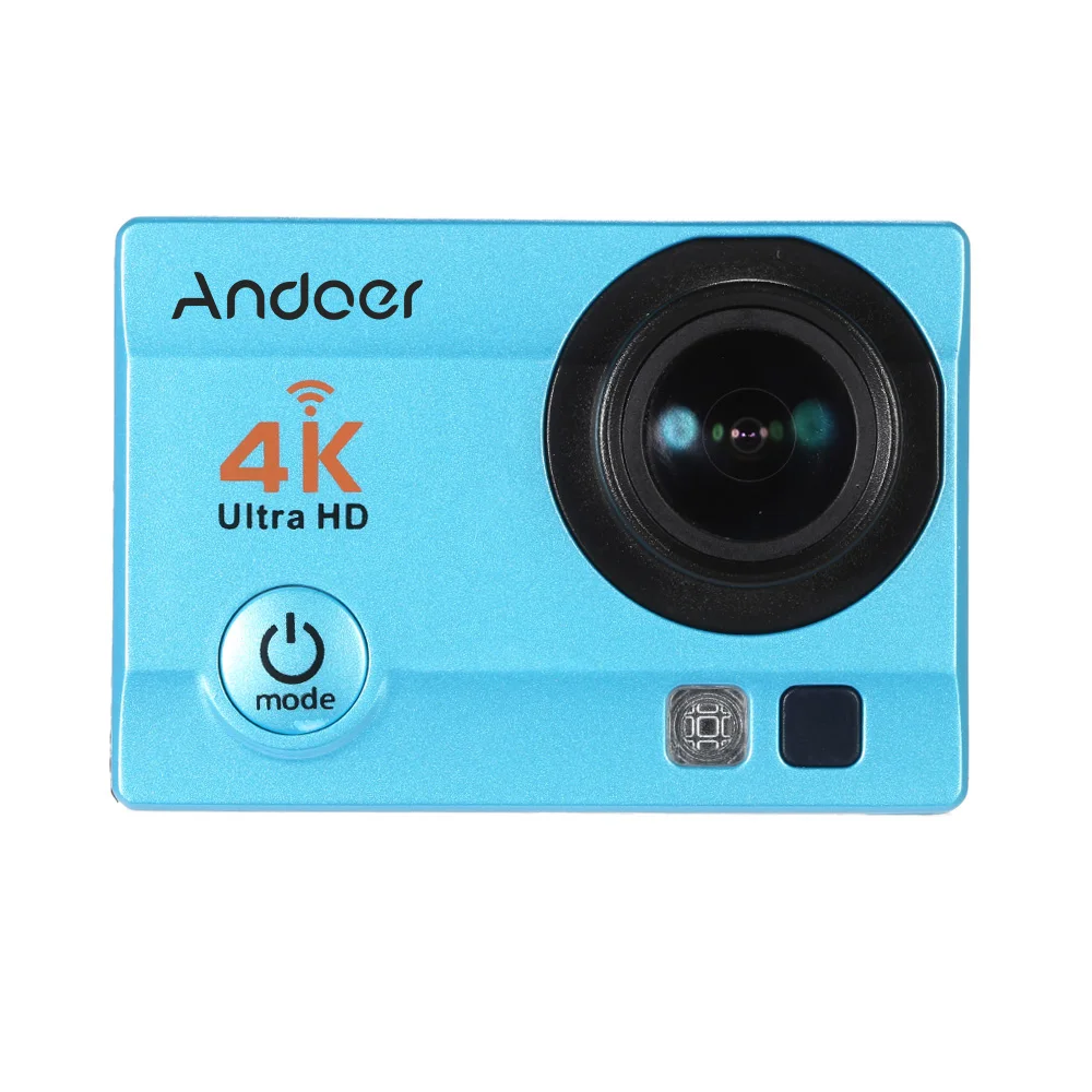 Синий DE продвижение Andoer экшн Камера Q3H " ультра-hd ЖК-дисплей 4K 1080P 60FPS Выход 16MP с камера для дайвинга на глубину до 30 метров Водонепроницаемый чехол - Цвет: Синий