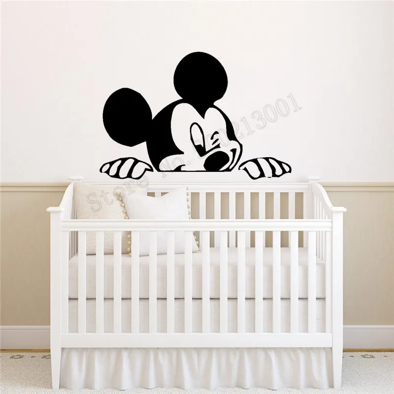 Микки Kidsroom настенные украшения виниловый дизайн сделай сам настенный постер