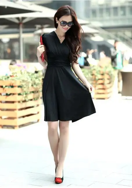 Женская одежда платье новинка повседневное Модное Длинное однотонное