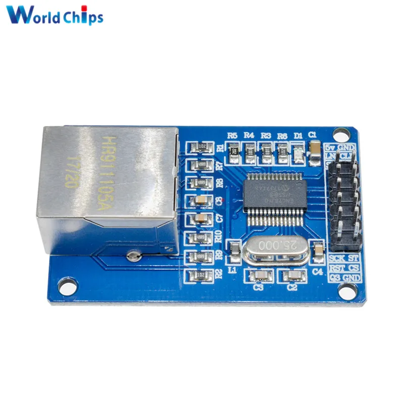 ENC28J60 LAN Ethernet сетевой модуль 25 МГц для Arduino Crystal AVR 51 LPC STM32 3 V|module board|module ethernetarduino ethernet