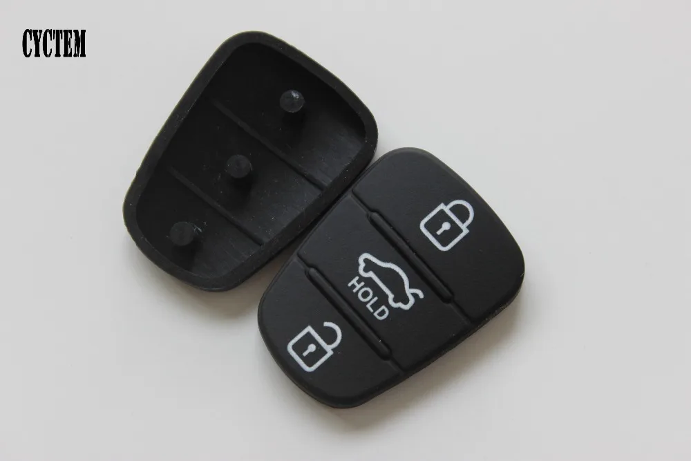 CYCTEM 2 шт./лот 3 кнопки дистанционного ключа резиновая накладка силиконовая Кнопка