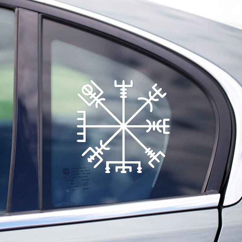 CS 569#15*15см Наклейка на авто Исландский викинг vegvisir руна водонепроницаемые