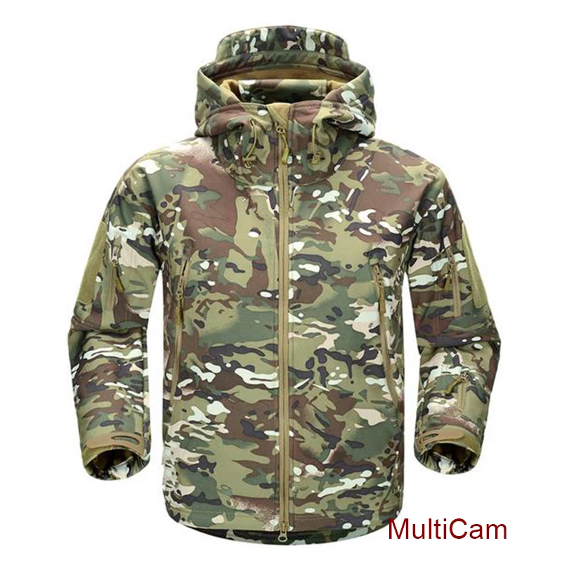 Multicam ESDY мужская куртка водостойкая Luker пальто TAD Акула кожа мягкая оболочка Толстовка охотничья обязанность Кемпинг Туризм одежда - Цвет: Multicam
