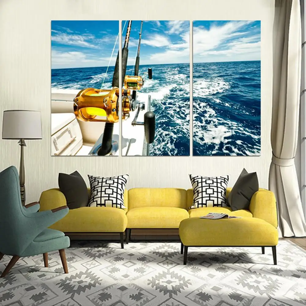 

Drop shipping 3 Panel printed painting Landscape painting Wall Art Picture Home Decoration Living Room Modern painting LS687