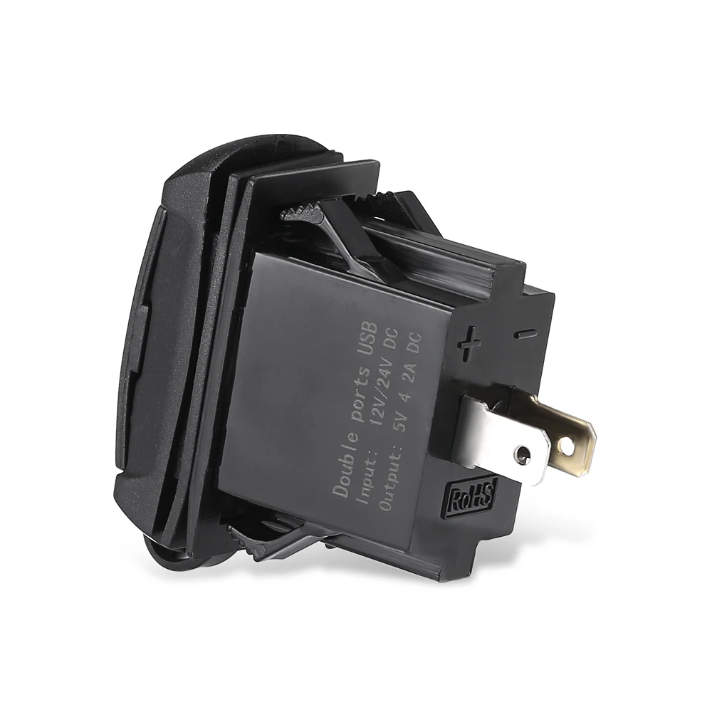 Zeepin 4.2A два USB автомобиля 12 V с Зарядное устройство синий светодиодный индикатор