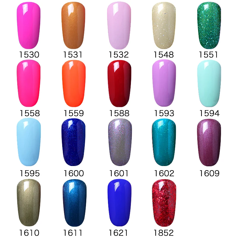FairyGlo 15 мл Macaron гель для ногтей чистый цвет УФ светодиодный Гель лак долговечный