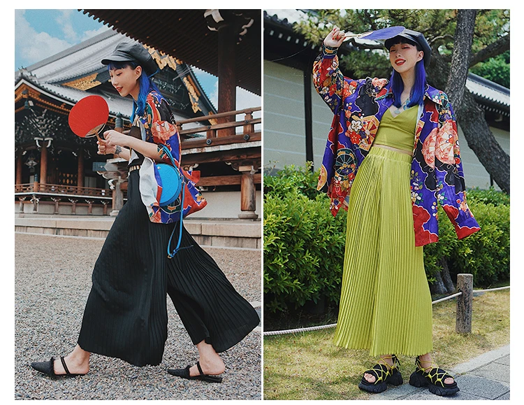 2019 новые свободные однотонные повседневные плиссированные шифоновые тонкие