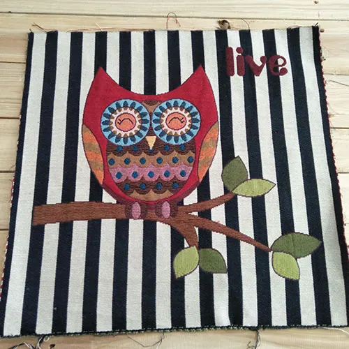 2pcs 48x48cm Chainho, пряжа окрашенная жаккардовая полиэфирная хлопковая ткань для шитья, подушки, подушки, сумки материал, Лоскутная Ткань украшения - Цвет: 2pcs 48x48cm