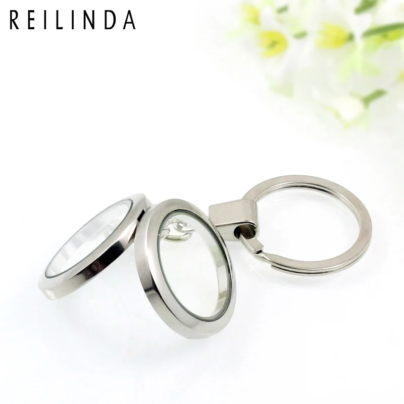 1 шт. плавающий брелок с медальоном 4 цвета Круглый Магнитный медальон брелки