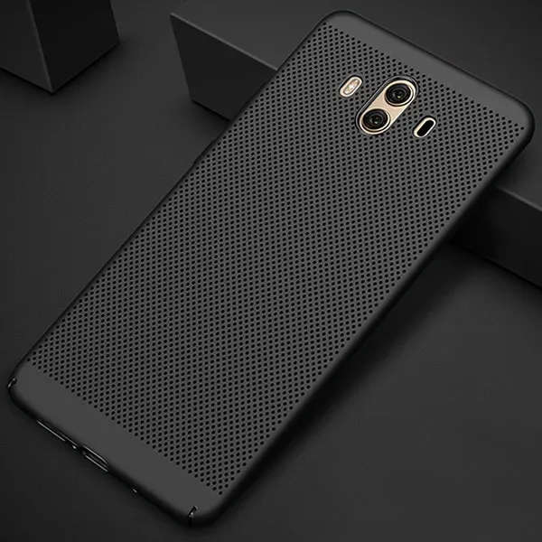 Black Роскошная охлаждающая задняя крышка для huawei mate 20 10 Lite P20 Pro P10 Plus P30 чехол матовый чехол для huawei P30 P20 полный PC чехол - Цвет: Black