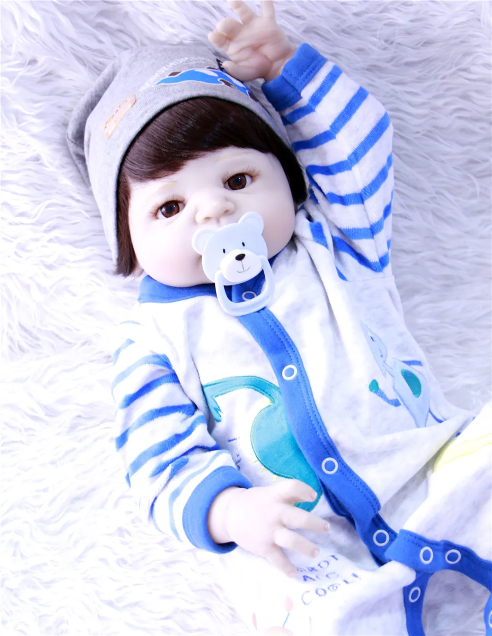 Кукла реборн силиконовая 55 см для детей|reborn full body|silicone rebornfull body silicone reborns |
