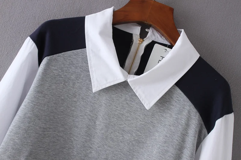 

Women's plus-size stitching casual