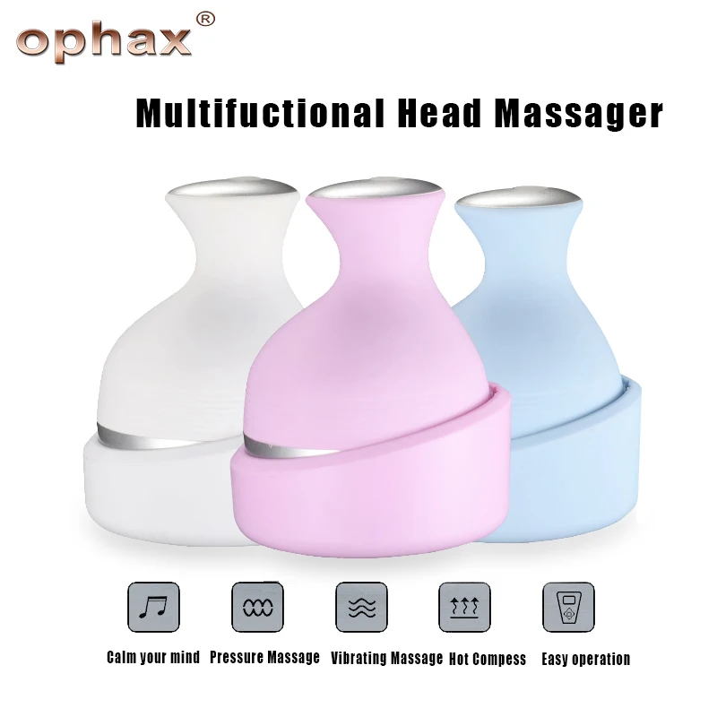 OPHAX 4 головки Электрический массажер для головы ручные массажеры shiastu Ручной