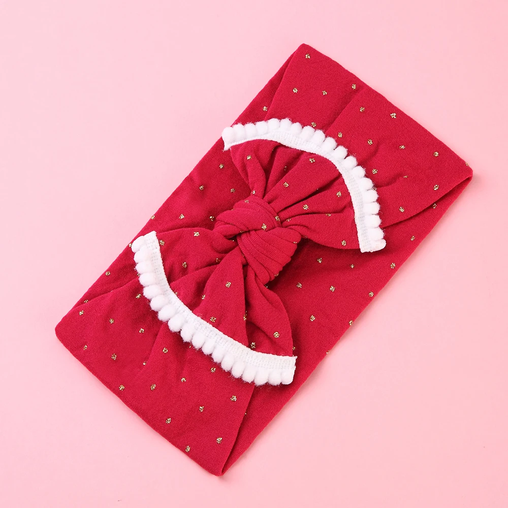 1pcs Baby Bow Colorful Girl Headbands Children Turban Headwear with Bows for Newborn Party Nylon Hair Accessories 18 Colors | Детская