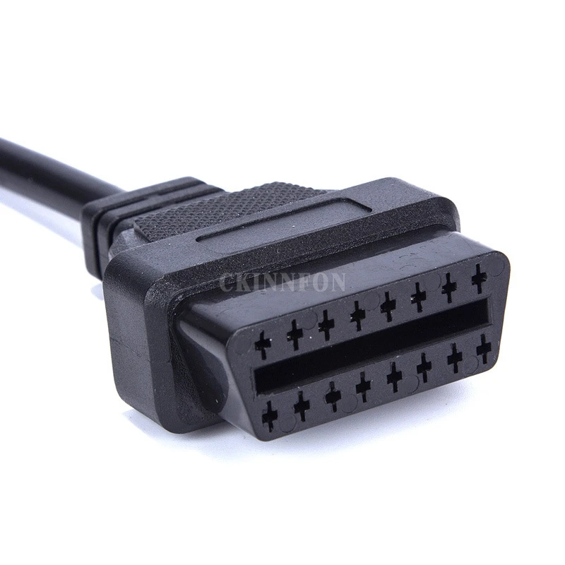 100 шт./лот 2019 Новый OBD/OBD2 разъем для 12-контактного GM адаптера к 16-контактному