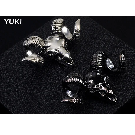 Free shipping fashion male brooch suit pin sheep head skull personality of the boys nightclub accessories gift | Украшения и