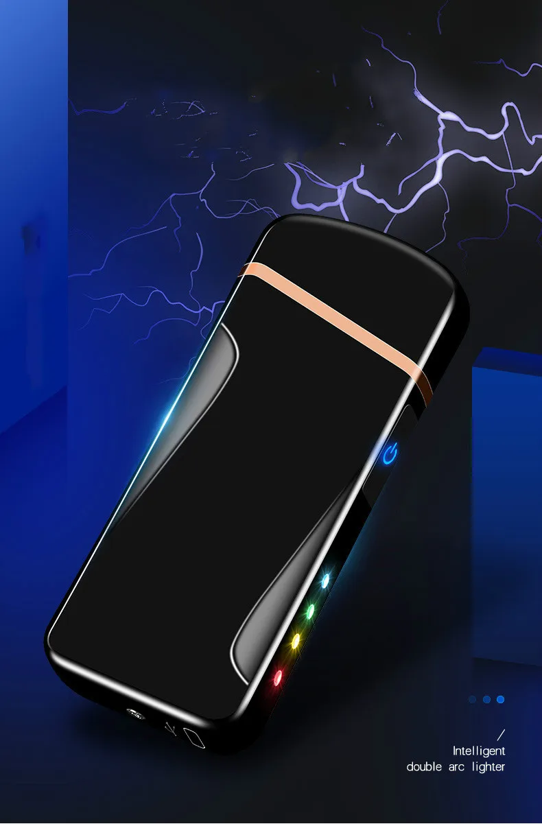 USB зарядка marquee power display прикуриватель Новинка металлическая двойная дуга
