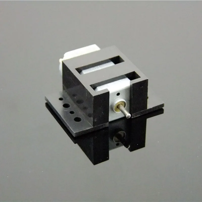 2PCS Mini 130 180 Micro Motor Mount Set black Plastic Fixed Bracket Gearbox Toy Car Accessories | DC
