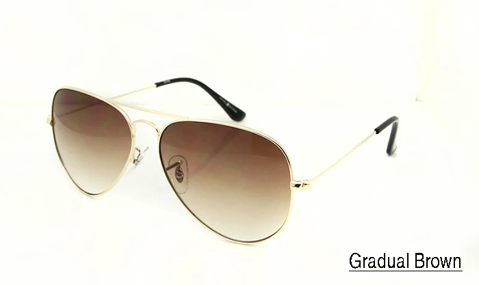 Gradiant Brown Lens ESNBIE, классические солнцезащитные очки пилота 3025, дизайн 58 мм, мужские очки с градиентными линзами, мужские солнцезащитные очки из нержавеющей стали, мужские и женские винтажные очки - Цвет линз: Gradiant Brown Lens